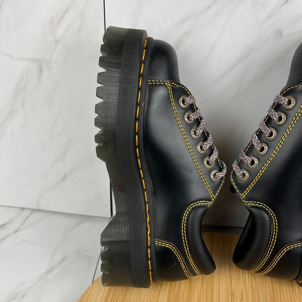 Dr. Doc Martens Collier Bex Womens Size 6 Black Leather Platform Shoes - Picture 5 of 15
